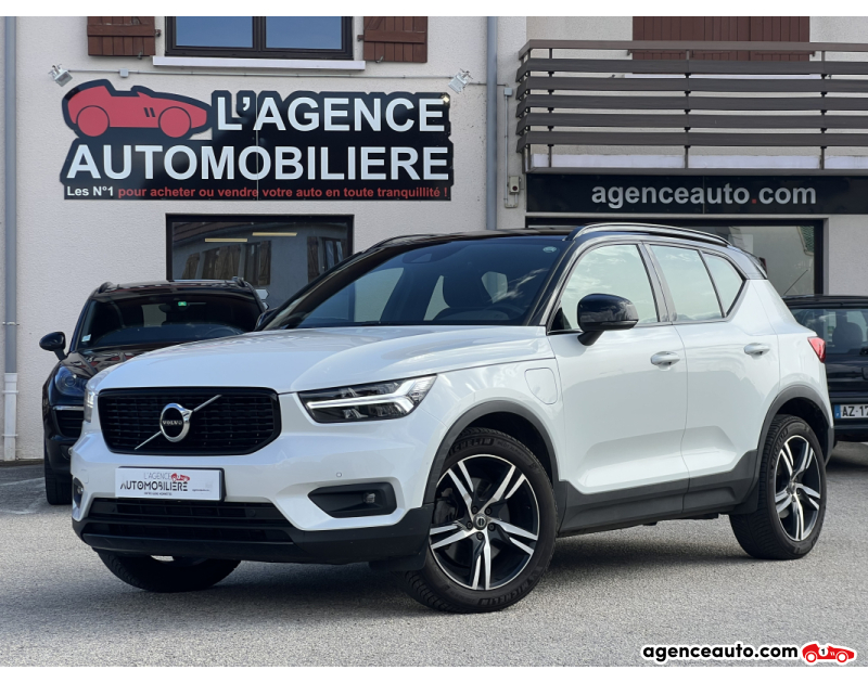 Achat voiture occasion, Auto occasion pas cher | Agence Auto Volvo XC40 Recharge T5 262ch R-DESIGN Blanc Année 2020 Automatique Hybride
