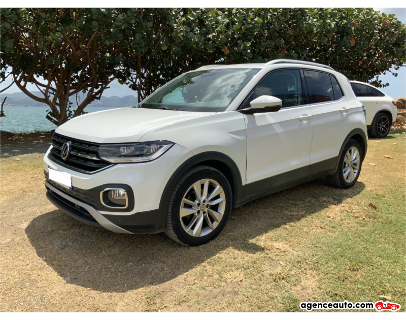 Achat voiture occasion, Auto occasion pas cher | Agence Auto Volkswagen T-Cross 1.6 TDI 95 LOUNGE DSG Blanc Année 2021 Automatique Diesel