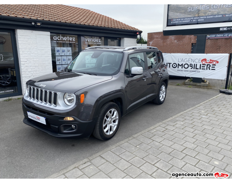 Aankoop Gebruikte Auto, Goedkope Gebruikte Auto | Agence Auto Jeep Renegade 1.4 MULTIAIR S&S 140 LIMITED Gris Jaar 2018 Automatique Essence