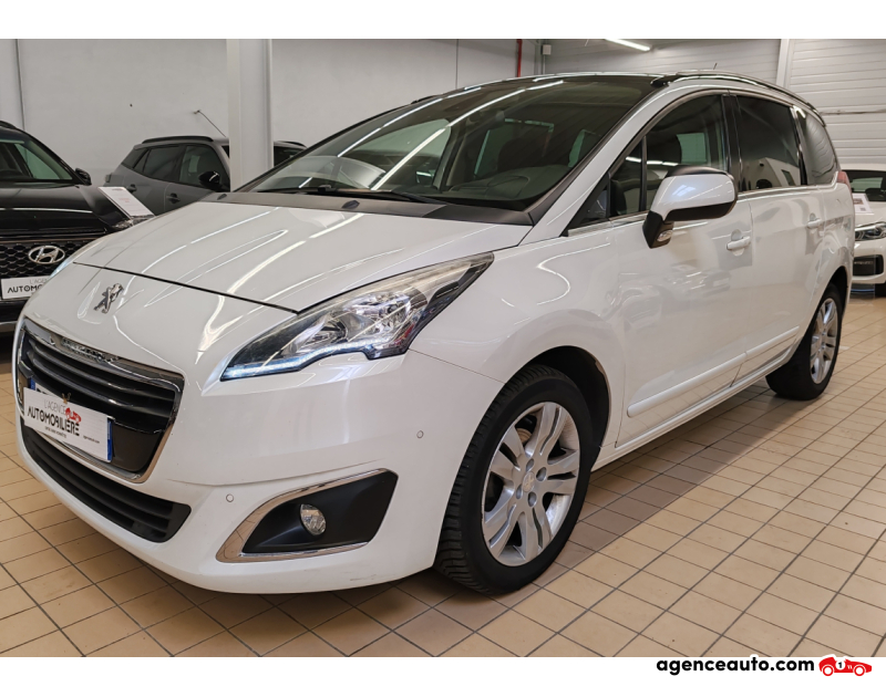 Achat voiture occasion, Auto occasion pas cher | Agence Auto Peugeot 5008 1.6 HDI 115 CH ALLURE Blanc Année 2014 Manuelle Diesel