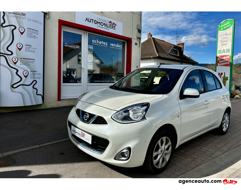 Aankoop Gebruikte Auto, Goedkope Gebruikte Auto | Agence Auto Nissan Micra 1.2 i 80 cv Acenta Blanc Jaar 2017 Manuelle Essence