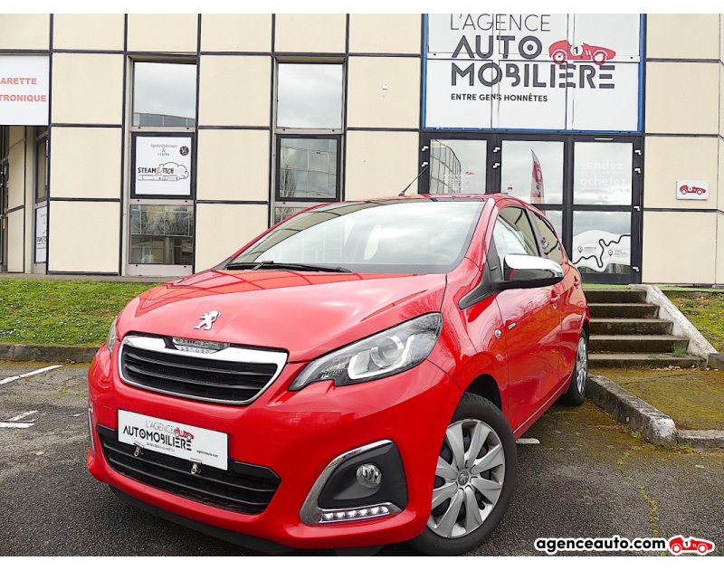Achat voiture occasion, Auto occasion pas cher | Agence Auto Peugeot 108 1.0 VTI 72 STYLE BMP5 Rouge Année 2018 Automatique Essence