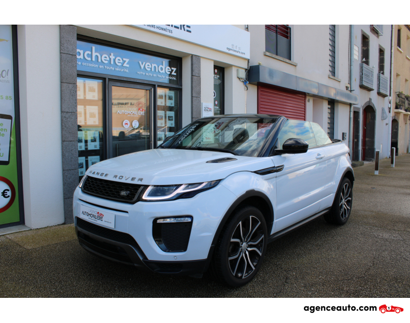 Compra de Coches Usados, Coches Usados Baratos %'|'% Agence Auto Land Rover Range Rover Evoque CABRIOLET 2.0 TD4 180 HSE DYNAMIC 4WD BVA (Caméra de recul, Attelage, Volant chauffant..) Blanc Año 2016 Automatique Diesel