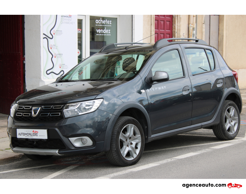 Achat voiture occasion, Auto occasion pas cher | Agence Auto Dacia Sandero STEPWAY 1.5 BLUEDCI 95 ( Entretien à jour, Caméra de recul ... ) Gris Année 2019 Manuelle Diesel