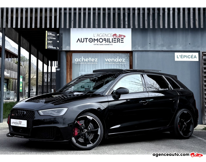 Achat voiture occasion, Auto occasion pas cher | Agence Auto Audi RS3 Sportback 2.5 TFSi 367ch Quattro S-tronic / Toit ouvrant - B&O - Echapp RS Noir Année 2015 Automatique Essence