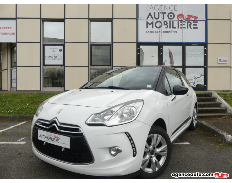 Achat voiture occasion, Auto occasion pas cher | Agence Auto Citroen DS3 1.2 Puretech 82CH SO CHIC Blanc Année 2014 Manuelle Essence