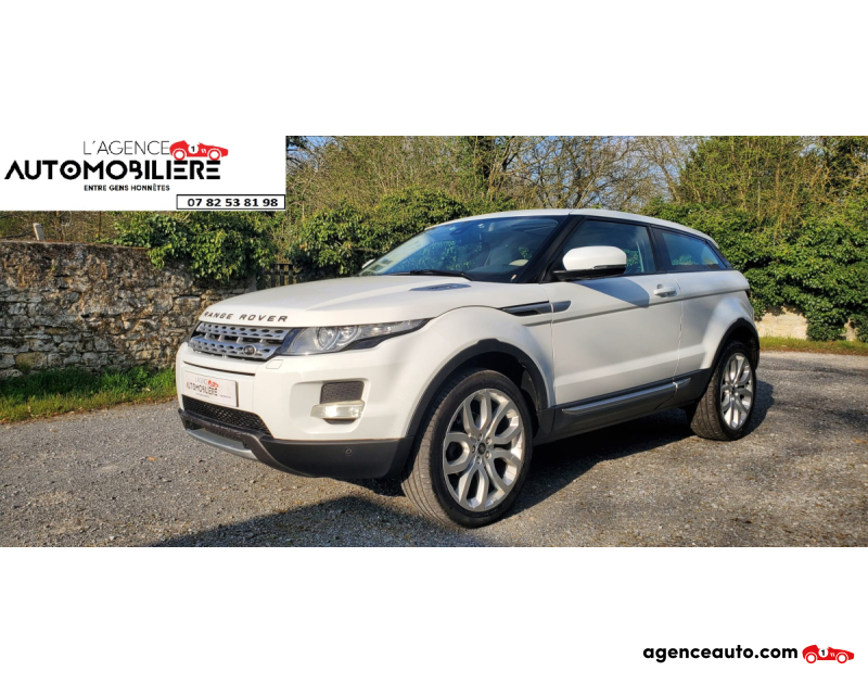 Achat voiture occasion, Auto occasion pas cher | Agence Auto Land Rover Range Rover Evoque Coupé SI4 Prestige BVA Blanc Année 2012 Automatique Essence