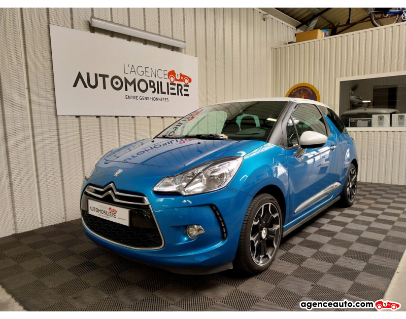 Aankoop Gebruikte Auto, Goedkope Gebruikte Auto | Agence Auto Citroen DS3 1.6 hdi 100 So Chic Bleu Jaar 2015 Manuelle Diesel