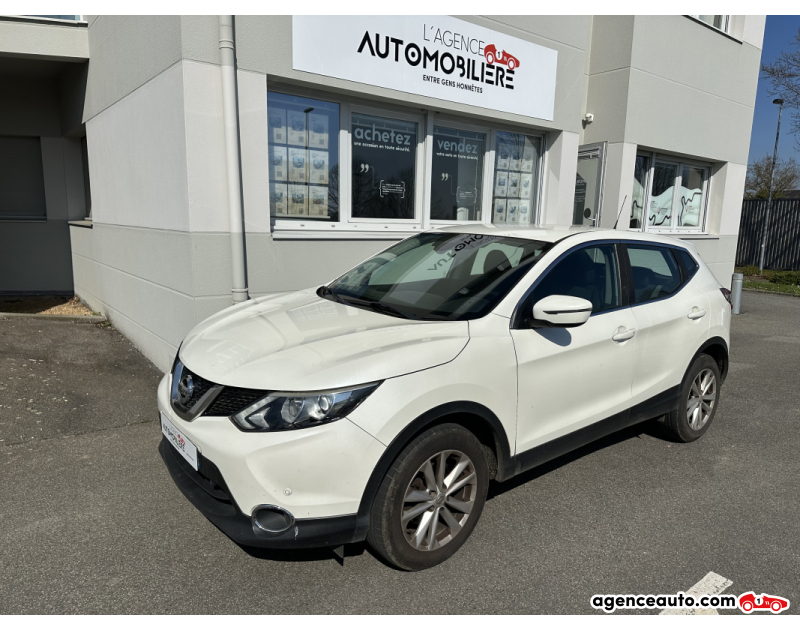 Aankoop Gebruikte Auto, Goedkope Gebruikte Auto | Agence Auto Nissan Qashqai II 1.5 dCi 110 cv Acenta Blanc Jaar 2015 Manuelle Diesel