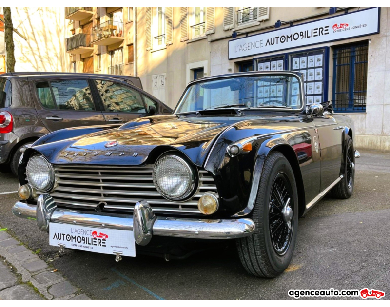 Compra de Coches Usados, Coches Usados Baratos %'|'% Agence Auto Triumph TR4 A *NOMBREUX FRAIS REALISES* Noir Año 1965 Manuelle Essence