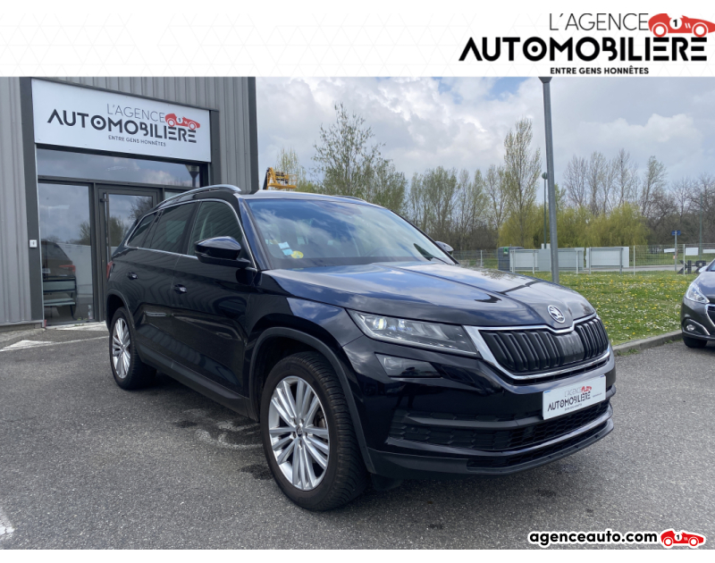 Achat voiture occasion, Auto occasion pas cher | Agence Auto Skoda Kodiaq 2.0 TDI 150CH STYLE 4X4 - 7 PL - ENTRETIEN SKODA Noir Année 2018 Automatique Diesel