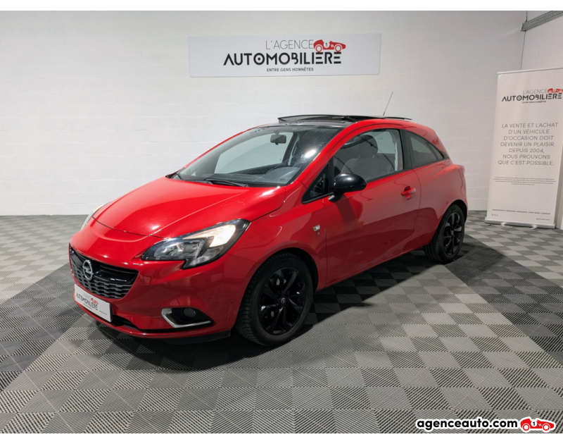 Achat voiture occasion, Auto occasion pas cher | Agence Auto Opel Corsa 1.4 100 Color Edition Rouge Année 2015 Manuelle Essence