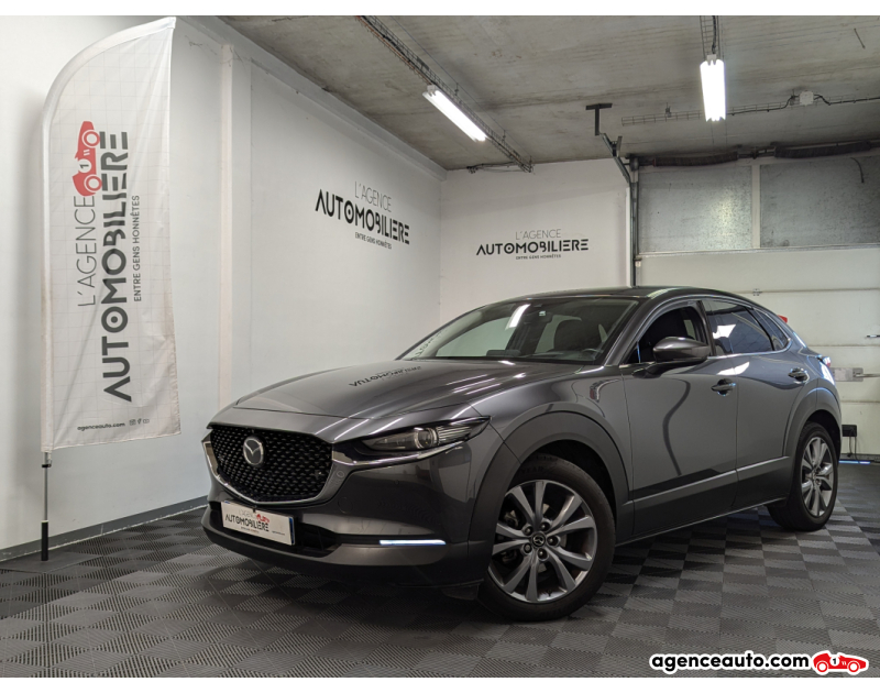 Achat voiture occasion, Auto occasion pas cher | Agence Auto Mazda CX-30 2.0 E-SKYACTIV X M HYBRID 186 SPORTLINE BVA6 Gris Année 2021 Automatique Hybride