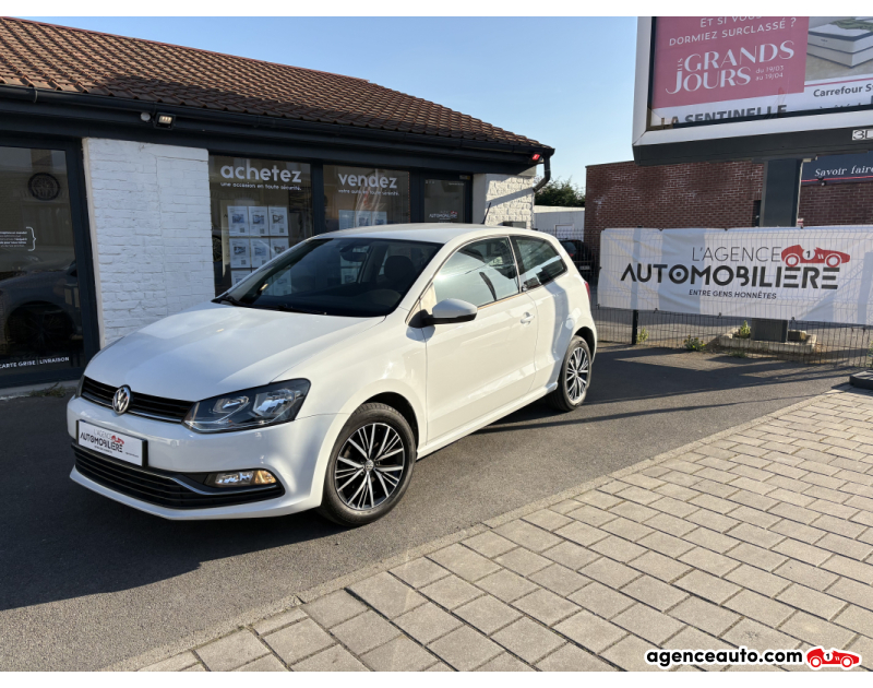 Gebrauchtwagenkauf, Günstige Gebrauchtwagen | Automobilienagentur Volkswagen Polo V (2) 1.0 60 ALLSTAR 3P CARPLAY Blanc Jahr 2017 Manuelle Essence