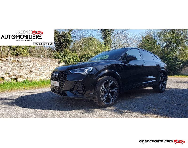 Gebrauchtwagenkauf, Günstige Gebrauchtwagen | Automobilienagentur Audi Q3 Sportback 45 TFSI S-Line S-Tronic Hybrid rechargeable Noir Jahr 2023 Automatique Hybride