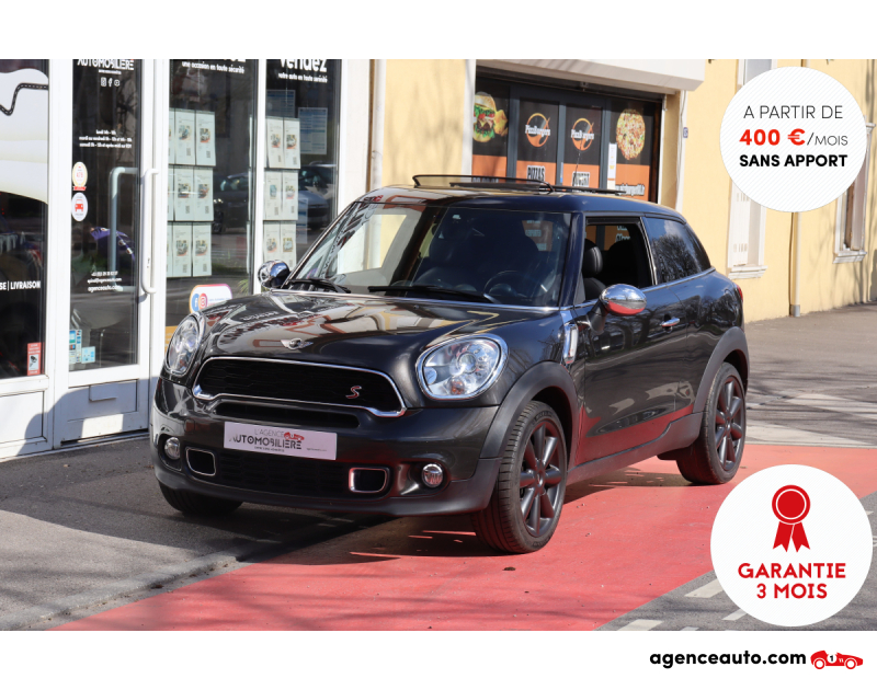 Gebrauchtwagenkauf, Günstige Gebrauchtwagen | Automobilienagentur Mini Paceman Cooper S 1.6 i 190 Pack Red Hot Chili II BVM6 (TO, GPS...) Noir Jahr 2015 Manuelle Essence