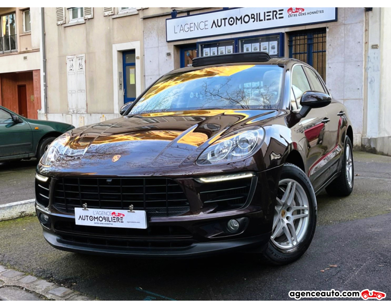 Aankoop Gebruikte Auto, Goedkope Gebruikte Auto | Agence Auto Porsche Macan 3.0 V6 S *1ERE MAIN, SUIVI PORSCHE* Marron Jaar 2015 Automatique Essence