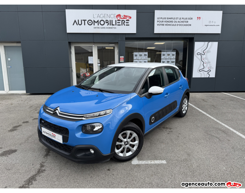 Achat voiture occasion, Auto occasion pas cher | Agence Auto Citroen C3 110ch S&S BVM Feel Bleu Année 2017 Manuelle Essence