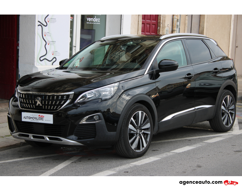 Achat voiture occasion, Auto occasion pas cher | Agence Auto Peugeot 3008 GENERATION-II 1.5 BLUEHDI 130 ALLURE START-STOP (Entretien à jour, Coffre électrique..) Noir Année 2019 Manuelle Diesel