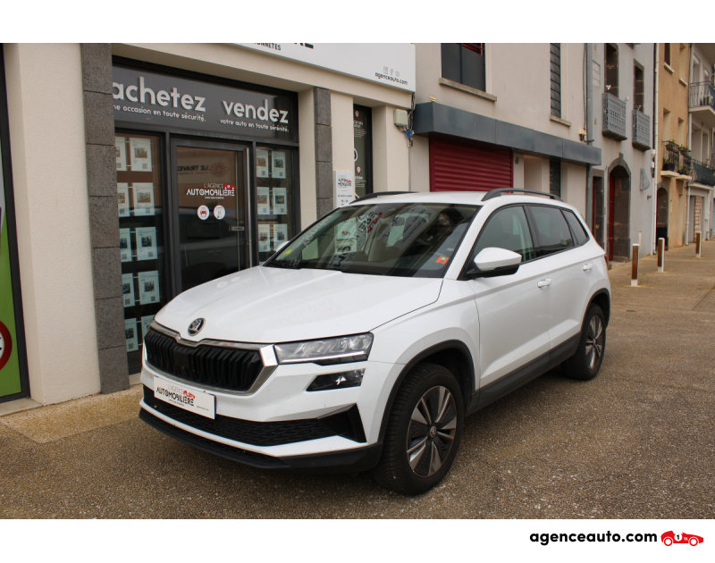 Achat voiture occasion, Auto occasion pas cher | Agence Auto Skoda Karoq 2.0 TDI 115 SCR BUSINESS ( Entretien et Garantie SKODA, Caméra de recul, , cockpit digital ... ) Blanc Année 2023 Manuelle Diesel