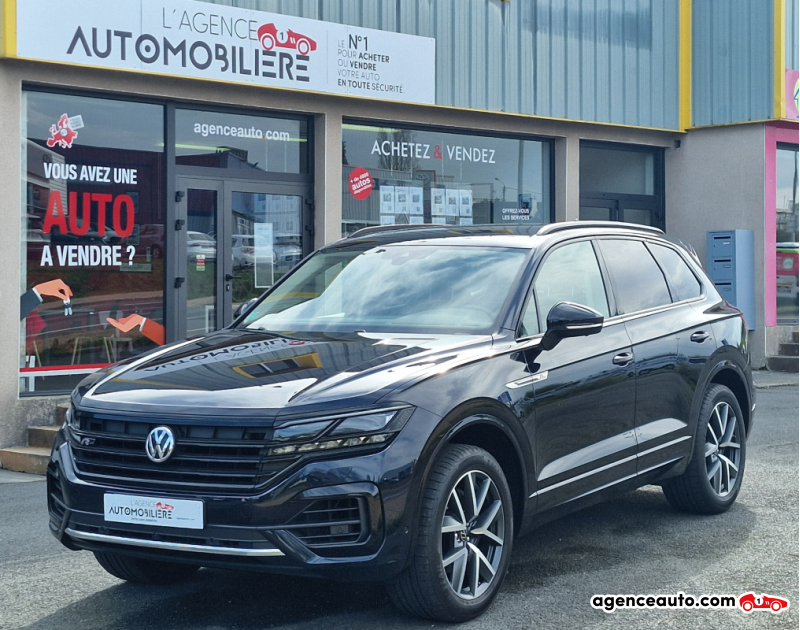 Achat voiture occasion, Auto occasion pas cher | Agence Auto Volkswagen Touareg 3.0 TDI V6 BLUE MOTION 231 CH R-LINE Bleu Année 2019 Automatique Diesel