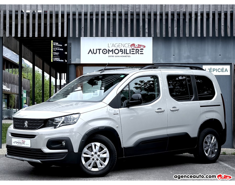 Achat voiture occasion, Auto occasion pas cher | Agence Auto Peugeot RIFTER 1.2 PureTech 110ch GT Line / 1°Main - Attelage Gris Année 2019 Manuelle Essence