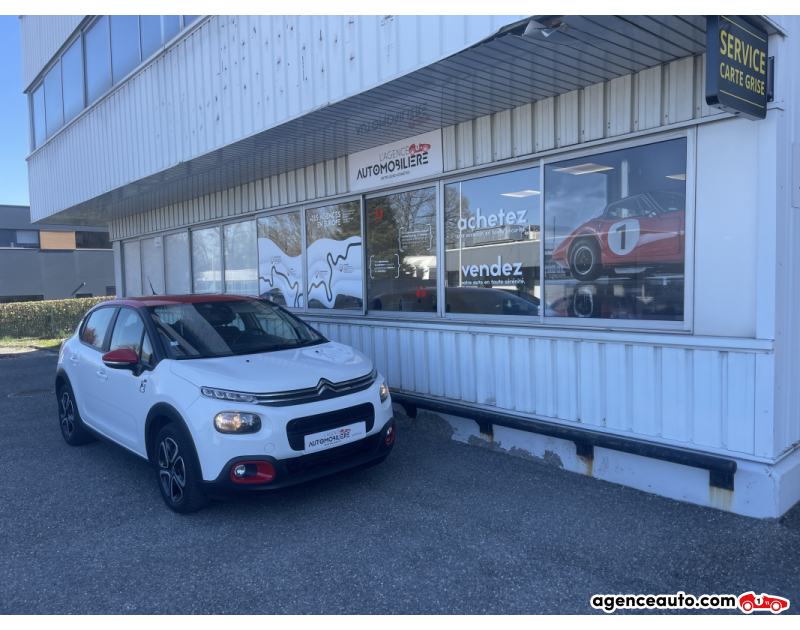 Achat voiture occasion, Auto occasion pas cher | Agence Auto Citroen C3 1.2 PureTech Graphic BVM6 S&S 110 CV - GARANTIE 12 MOIS Blanc Année 2019 Manuelle Essence