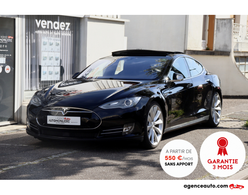 Aankoop Gebruikte Auto, Goedkope Gebruikte Auto | Agence Auto Tesla Model S 85d Dual Motors 428 (SUPERCHARGEUR GRATUIT) Noir Jaar 2015 Automatique Électrique