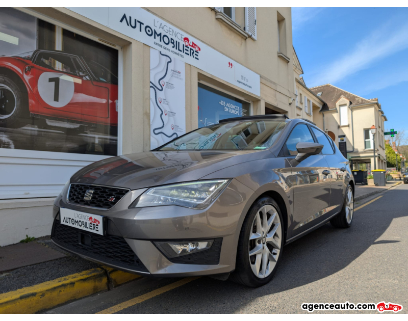 Aankoop Gebruikte Auto, Goedkope Gebruikte Auto | Agence Auto Seat Leon FR 1.4 TSI ACT 150cv DSG7 + TOI OUVRANT / SEAT SOUND Gris Jaar 2016 Automatique Essence
