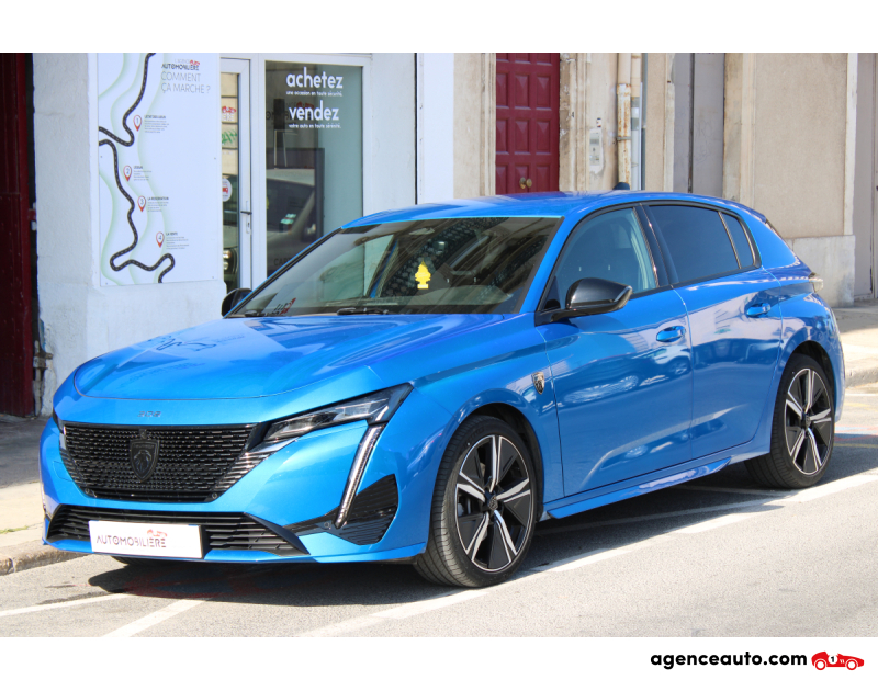 Aankoop Gebruikte Auto, Goedkope Gebruikte Auto | Agence Auto Peugeot 308 GENERATION-III 1.5 BLUEHDI 130 GT EAT BVA START-STOP ( Caméra 360, CarPlay ... ) Bleu Jaar 2024 Automatique Diesel