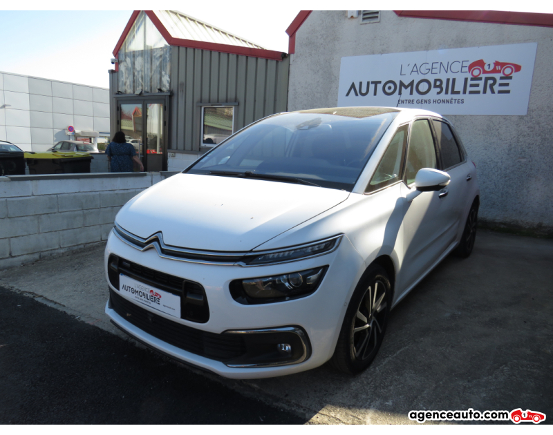 Achat voiture occasion, Auto occasion pas cher | Agence Auto Citroen C4 Picasso 1.2 THP 12V AT6 S&S 130 cv Boîte auto Blanc Année 2017 Automatique Essence