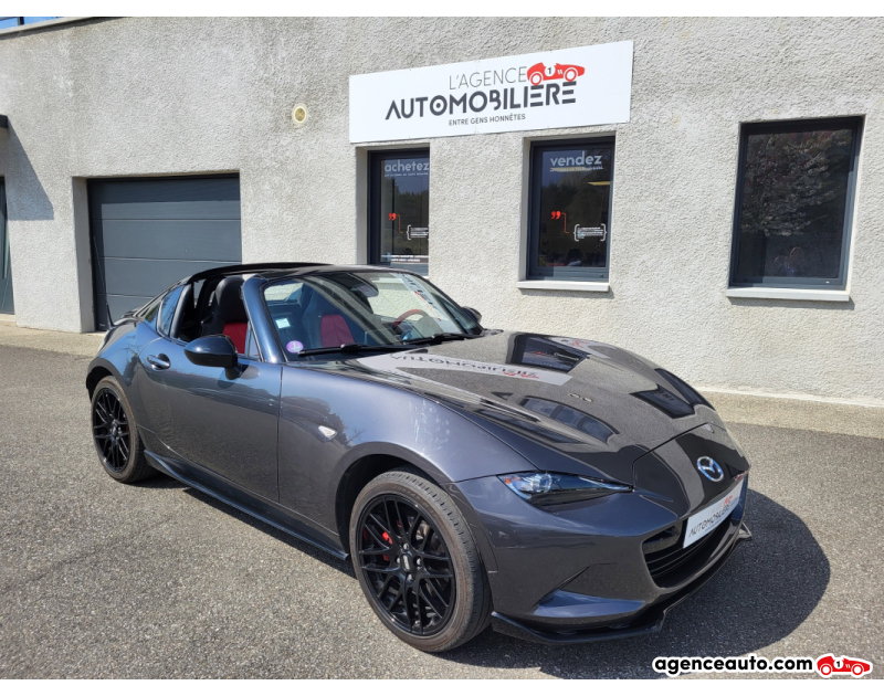 Compra de Coches Usados, Coches Usados Baratos %'|'% Agence Auto Mazda MX-5 (ND) RF SKYATIV-G 2.0 i 16V S&S 160 cv Gris Año 2017 Manuelle Essence