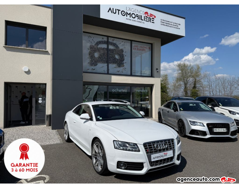Acquisto Auto Usate, Auto Usate Economiche | Agenzia Automobiliare Audi S5 4.2 FSi V8 355 CV Quattro S-Tronic6 Blanc Anno 2009 Automatique Essence