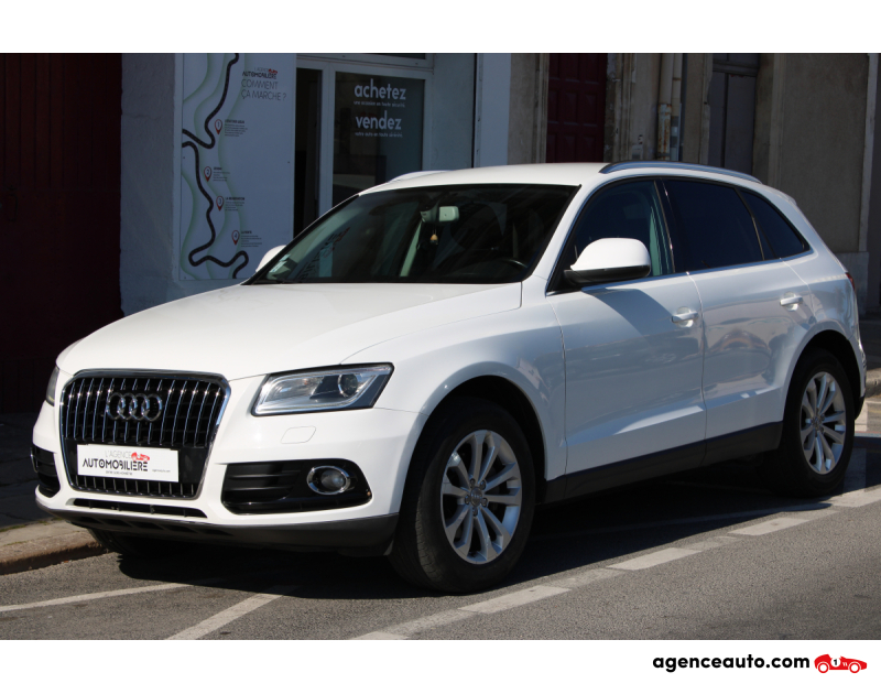 Achat voiture occasion, Auto occasion pas cher | Agence Auto Audi Q5 2.0 TDI 150 AMBIENTE (Distribution à jour, Radar de recul, Gps..) Blanc Année 2014 Manuelle Diesel
