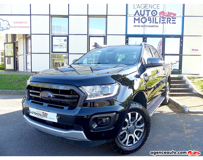 Gebrauchtwagenkauf, Günstige Gebrauchtwagen | Automobilienagentur Ford Ranger DOUBLE CABINE 2.0 TDCI 215 WILDTRAK 4X4 BVA Noir Jahr 2022 Automatique Diesel