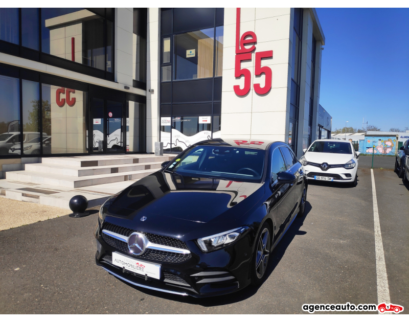 Achat voiture occasion, Auto occasion pas cher | Agence Auto Mercedes Classe A IV 180 D AMG LINE 7G-DCT Noir Année 2019 Automatique Diesel