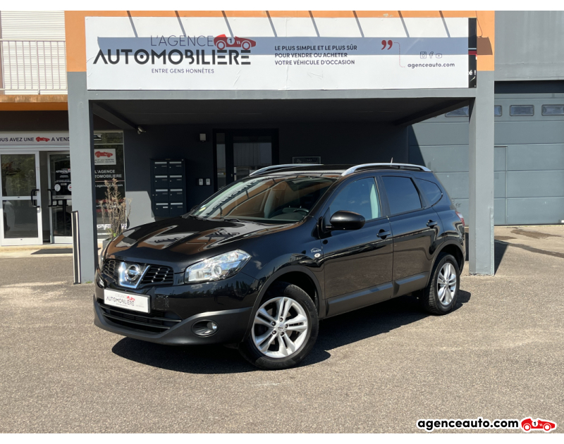 Achat voiture occasion, Auto occasion pas cher | Agence Auto Nissan Qashqai+2 Phase 2 1.5 dCi 106cv Optima - 1ère main/Toit panoramique/Régulateur/Climatisation Noir Année 2010 Manuelle Diesel