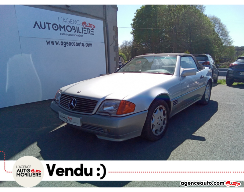 Achat voiture occasion, Auto occasion pas cher | Agence Auto Mercedes SL R129 V8 5.0 500 326 BVA 64000 KMS D'ORIGINE Gris Année 1992 Automatique Essence