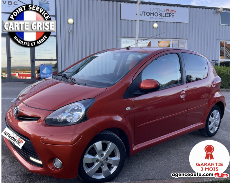 Achat voiture occasion, Auto occasion pas cher | Agence Auto Toyota Aygo 1.0 VVTi CONFORT 68 cv Orange Année 2012 Manuelle Essence