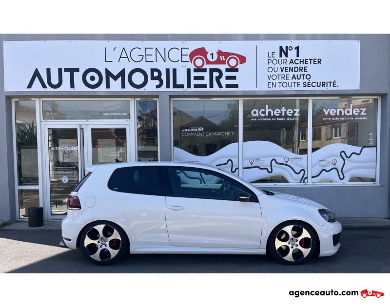 Acquisto Auto Usate, Auto Usate Economiche | Agenzia Automobiliare Volkswagen Golf 6 GTI 2.0 TSI 210 CV Blanc Anno 2010 Manuelle Essence