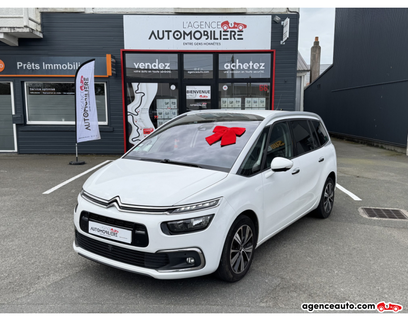Gebrauchtwagenkauf, Günstige Gebrauchtwagen | Automobilienagentur Citroen Grand C4 Picasso 1.6 HDI 120Ch BVM6 Shine 7PL (1ère Main) Blanc Jahr 2017 Manuelle Diesel