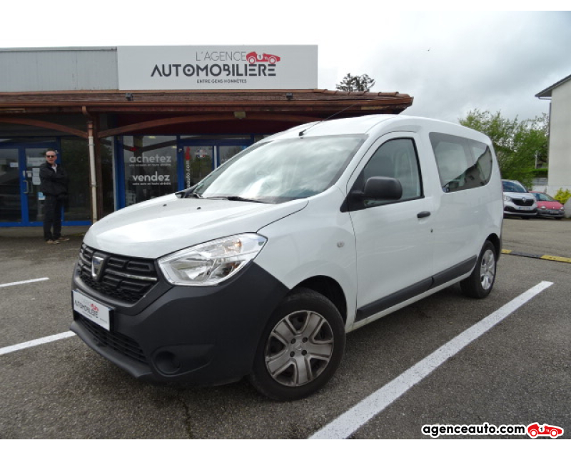 Achat voiture occasion, Auto occasion pas cher | Agence Auto Dacia Dokker 1.6 SCE 100 CH SILVER LINE Blanc Année 2019 Manuelle Essence