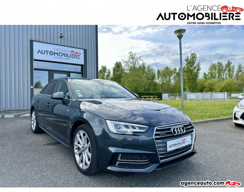 Achat voiture occasion, Auto occasion pas cher | Agence Auto Audi A4 V6 3.0 TDI 218 CV DESIGN LUXE QUATTRO S TRONIC Gris Année 2017 Automatique Diesel