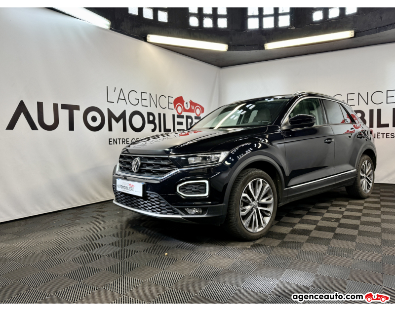 Aankoop Gebruikte Auto, Goedkope Gebruikte Auto | Agence Auto Volkswagen T-roc 2.0 TDI 150 DSG7 4MOTION CARAT EXCLUSIVE (Avec toit ouvrant) Noir Jaar 2018 Automatique Diesel