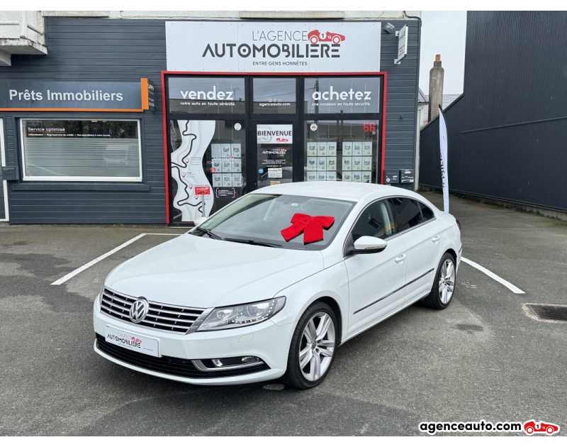 Achat voiture occasion, Auto occasion pas cher | Agence Auto Volkswagen Passat CC 2.0 TDI 177 ch DSG6 CARAT EDITION (Distri faite) Blanc Année 2014 Automatique Diesel