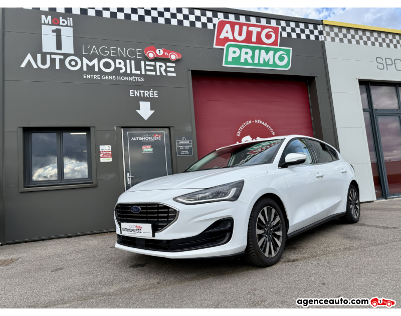 Aankoop Gebruikte Auto, Goedkope Gebruikte Auto | Agence Auto Ford Focus IV 1.0 FLEXIFUEL 125 S&S MHEV TITANIUM STYLE Blanc Jaar 2022 Manuelle Hybride
