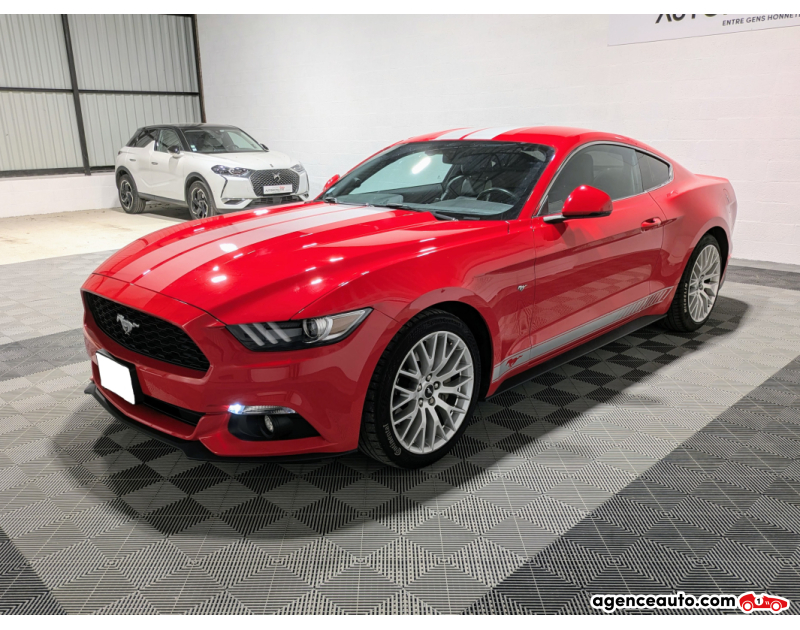 Gebrauchtwagenkauf, Günstige Gebrauchtwagen | Automobilienagentur Ford Mustang Fastback 2.3 ecoboost BV6 origine FRANCE Rouge Jahr 2016 Manuelle Essence