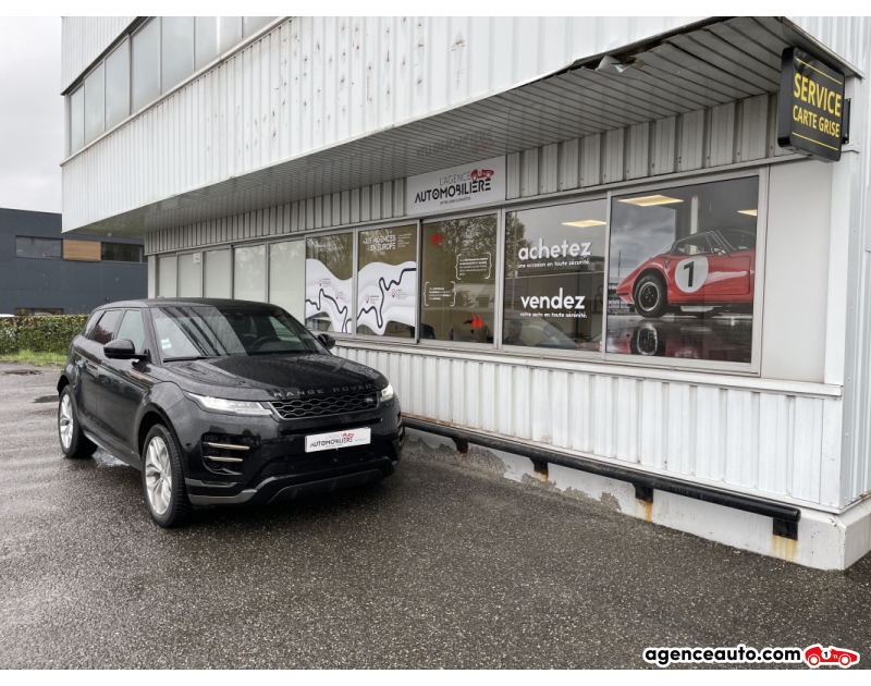 Achat voiture occasion, Auto occasion pas cher | Agence Auto Land Rover Range Rover Evoque II R Dynamic P250 2.0 Si4 MHEV AWD 250CV 1ERE MAIN APPLE CAR PLAY Noir Année 2019 Automatique Hybride
