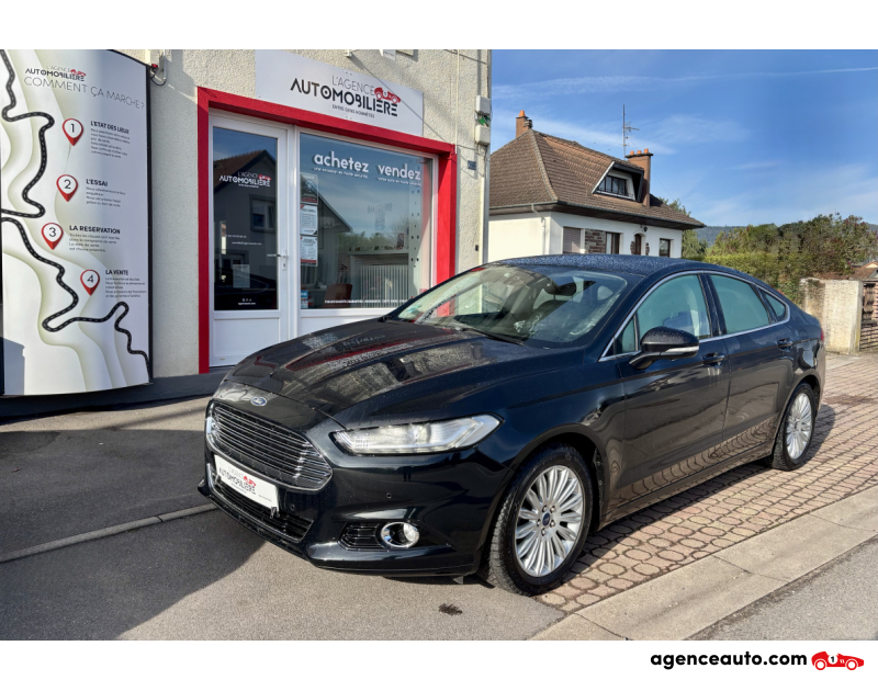 Achat voiture occasion, Auto occasion pas cher | Agence Auto Ford Mondeo 2.0 TDCI 16V 150 cv TITANIUM Attelage Amovible Noir Année 2015 Manuelle Diesel