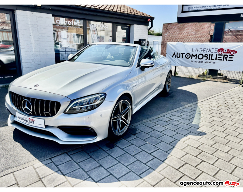 Achat voiture occasion, Auto occasion pas cher | Agence Auto Mercedes Classe C C 63 AMG CABRIOLET W205 PHASE 2 - Véhicule Français - Entretien complet Mercedes Gris Année 2019 Automatique Essence